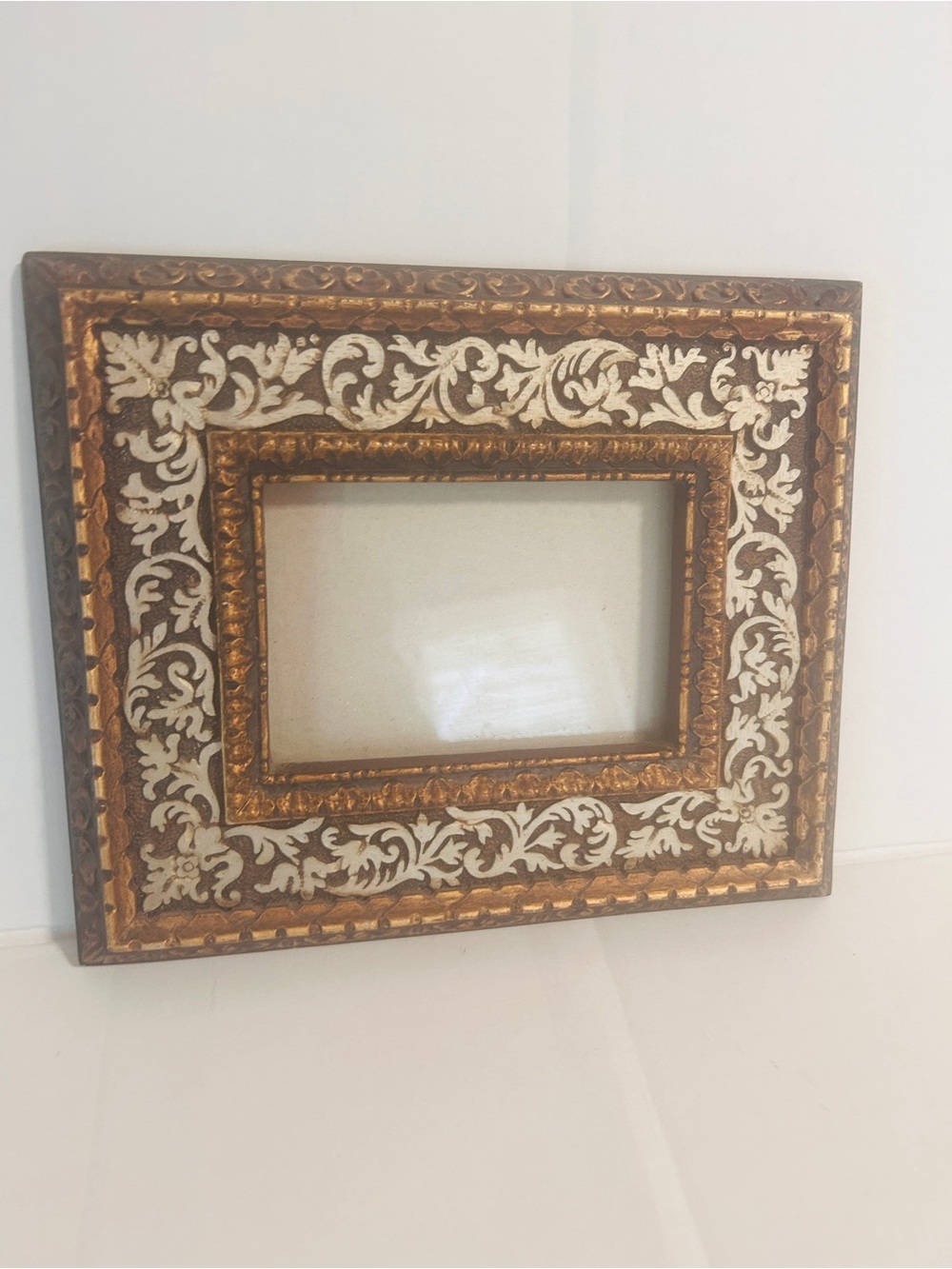 French  Gold White heavy Picture Frame - country Classic  Home Accents